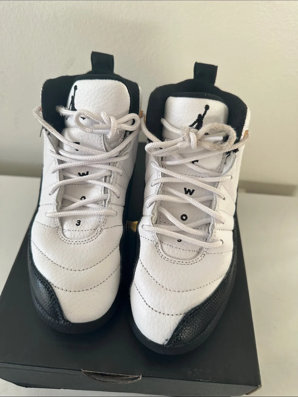 Jordan Kids White and Black High-Top Sneakers
